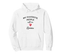 Favorite People Call Me Nonna Italian Grandma Christmas Day Pullover Hoodie