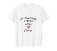 Favorite People Call Me Nonna Italian Grandma Christmas Day T-Shirt