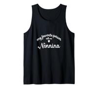 Favorite Person Calls Me Nonnina Nonna Italian Italy Grandma Tank Top