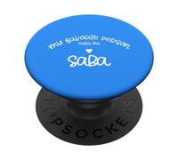 Favorite Person Calls Me SABA Hebrew Jewish Grandfather PopSockets Adhesive PopGrip