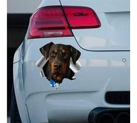 Favorite Pet Car Decal, Doberman Dog Stickers 3D Funny Car Decal Window Decal Vinyl Bumper Decal Die Cut Decals Laptop Stickers Present