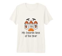 Favorite Season is Fall with Ghosts Drinking Coffee Premium T-Shirt