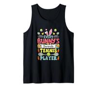 Favorite Tennis Player Easter Colorful Chocolate Eggs Tank Top