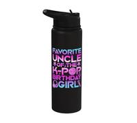 Favorite Uncle of The K Pop Birthday Girl Stainless Steel Insulated Water Bottle