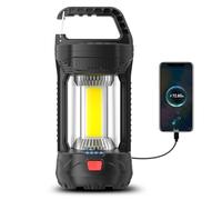 Favorlite Camping Lantern Rechargeable, 2000LM Rechargeable Lantern with 4400mAh Battery, Waterproof LED Camping Light with 4 Modes, Portable Lanterns for Power Outages, Hurricane and Outdoor Use