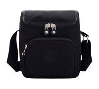 FAVORTALK Black Causal Ladies Crossbody Handbags - Across Body Bag for Women Small Nylon Messenger Bag with Adjustable Removable Shoulder Strap for Travel - B35810