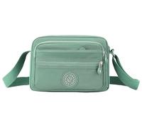 FAVORTALK Green Causal Ladies Crossbody Handbags - Women Cross-body Bags Multi Pockets Bags Across Body Shoulder Satchel for Women Waterproof Trendy Bag - B20309 Lake Green