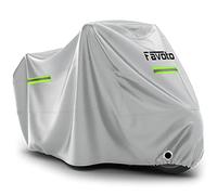 Favoto Motorcycle Cover Waterproof - All Weather Motorbike Cover for Outdoor Use, Silver 210D Scooter Cover 96.5 x 41 x 50 inches