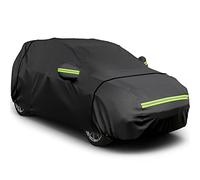 Favoto SUV Car Cover, Out Door Full Car Covers Waterproof Large with Right Side Zipper Sun Protection Windproof Exterior Covers Universal Fit (188 to 198 inches) Black Car Cover