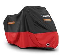 Favoto Upgraded Motorcycle Cover, All-Season 210D Waterproof with 2 Windproof Buckles 245 cm x 105 cm x 125 cm