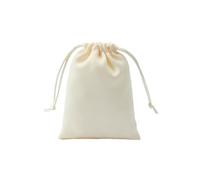Favour Bags 10pcs Silk Satin Drawstring Pouches Jewelry Packaging for Cosmetic Christmas Party Decoration Wedding Favor Candy Gift Bags(8x10cm,Beige no logo)