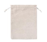 Favour Bags 50 Pcs Linen Storage Drawstring Bags Party Christmas Gift Fabric Package Plain Cotton Pouches 8x10/10x12/12x15/13x18/15x20cm(13x18cm(50pcs))