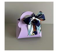 Favour Boxes 10PCS Distribute Leather Pink Gift Bags Wedding Favour Bag for Guest Mini Handbag with Ribbon Candy Packaging Box Party Decor(A-purple)