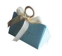 Favour Boxes 20 Pcs Gold Thank You Rose Design Paper Box As Chocolate Macaron Candy Gift Packaging Boxes Party Decoration(Green)