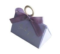 Favour Boxes 20 Pcs Gold Thank You Rose Design Paper Box As Chocolate Macaron Candy Gift Packaging Boxes Party Decoration(Light yellow)