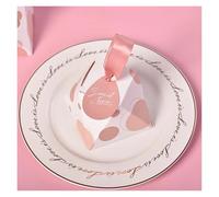 Favour Boxes 20Pc Cherry Blossom Wedding Candy Box Pink Chocolate Candy Packaging Box Wedding Gift Box Birthday Party Event Decor(Pink)