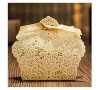 Favour Boxes 30/50pcs Favor Candy Box Wedding Favor Boxes Elegant Laser Cut Paper Candy Box For Wedding Party Favor Decoration(A,30pcs)