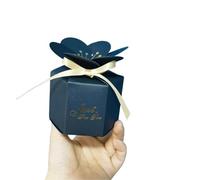 Favour Boxes Black,White Candy Box Three-dimensional Petals Paper Gift Boxes For Wedding Favors Bridal Shower Birthday Party(Black A,50pcs)