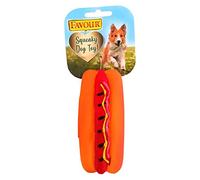 Favour. Hot Dog Squeaky Dog Toy
