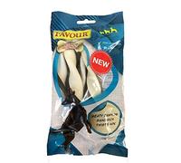 Favour Meaty Rawhide Sandwich Twists Treats for Dogs - High in Protein and Low in Fat, 1 Pack