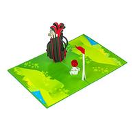 Favour Pop Up® - 3D card with beautiful golf motif, birthday, anniversary, recovery or as a greeting card