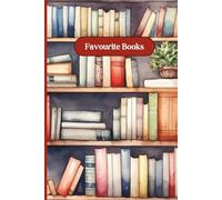Favourite Books Red Notebook 6" x 9" A5 120 Lined Pages: Notebook For Reading Lists