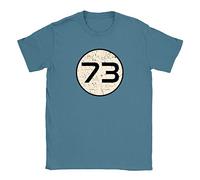 Favourite Number 73 Mens T-Shirt Small Denim Big Bang Theory Sheldon Cooper Gift