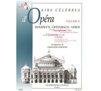Favourite Operatic Arias Volume 2 for Alto Saxophone (or Clarinet) and Piano (BK/CD)