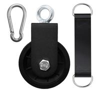 Favuit Cable Pulley Wheel 360 Degree Rotation Fitness Lifting Blocks Silent Smooth Detachable Roller Lifting Wheel Lat Pulldown Cable Pulley System Machine Attachment For Home Gym Pulley Clothes Airer