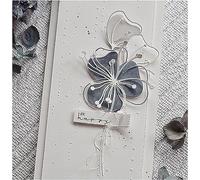 FAWENUCY Scrapbooking Die-Cuts, Flower Metal Cutting Dies for Card Making, Paper Craft Punch Template, Floral Embossing Stencils, DIY Album Décor (Lotus Flower 5 x 4.3 in)