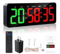 Faweskiy Upgraded Gym Timer Clock for Tabata/FBG/EMOM - Large Workout Clock for Home Gym with Remote Control, Count Down & Up | Stopwatch, Fitness Digital Timer for Home/Yoga/Boxing/Garage
