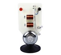 FAWFCJD Vertical Electric Bell Physics Experiment Kit, DC Sound With Vacuum Hood & Extraction Pan, Acoustics Demonstration Lab Equipment Laboratory Learning Tool For Science Classroom Study