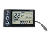 Fawiwpse 24V 36V 48V 60V Waterproof LCD Display S866 Controller Panel Dashboard Electric Bike Display for Electric Scooter(6Pin)