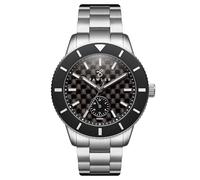 Fawler by Trendhim | Limited-Edition Dive Watch | for Men | Silver-Colored | 24 Hour Dial and VH60 Quartz Movement | Water Resistant up to 100 Meters | Danish Design