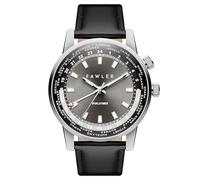 Fawler by Trendhim | World-time GMT Watch | for Men | Silver-Colored | GMT World Timer | Water Resistant up to 10 ATM | Danish Design