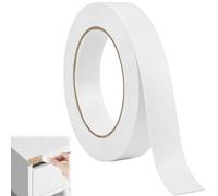 Fawley 18mm X 10m Melamine Edge Banding Self-Adhesive Tape Edge Strip Kitchen Edging Strips No Iron Needed Furniture Edge Tape for Desk Kitchen Cabinet Repair Wooden Panels Restoration (White)