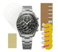 Fawley 5 Pack Flexible Screen Protector for Moonwatch Self-Healing TPU Film Watch Screen Protector HD Clear Watch Screen Cover Anti-Scratch Protector Compatible with Moonswatch Omega x Swatch