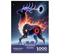 Fawn 1000 Pieces Portable Jigsaw Puzzle Animal Age 3+ Quirky, Abstract Design, Fun Details, Educational, Challenging Puzzle Games 70x50cm/1000pcs