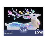 Fawn 1000 Pieces Portable Jigsaw Puzzle Animal Age 3+ Quirky, Abstract Design, Home Decoration, Educational, Challenging Puzzle Games 38x26cm/1000pcs
