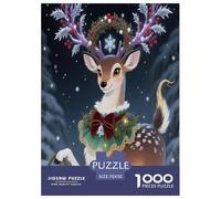 Fawn 1000 Pieces Premium Jigsaw Animal Age 12+ Quirky, Abstract Design, Home Decoration, Educational, Challenging Puzzle Games 70x50cm/1000pcs