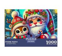 Fawn 1000 Pieces Premium Jigsaw Animal Age 14+ for Adults Cool Collage Effect, Home Decoration, Educational, Challenging 38x26cm/1000pcs