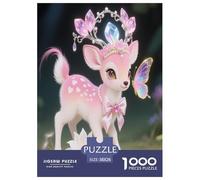 Fawn 1000 Pieces Premium Jigsaw Animal Age 3+ Cool Collage Effect, Fun Details, Educational, Challenging 38x26cm/1000pcs