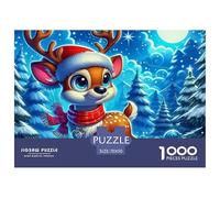 Fawn 1000 Pieces Premium Jigsaw Animal for Adults Cool Collage Effect, Fun Details, Educational, Challenging 70x50cm/1000pcs