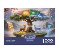Fawn 1000 Pieces Premium Jigsaw Animal for Adults Cool Collage Effect, Home Decoration, Educational, Challenging Puzzle Games 70x50cm/1000pcs