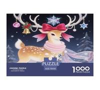 Fawn 1000 Pieces Premium Jigsaw Animal for Adults Gifts Cool Collage Effect, Home Decoration, Educational, Challenging 70x50cm/1000pcs