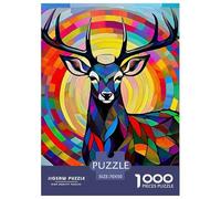 Fawn 1000 Pieces Premium Jigsaw Animal for Adults Gifts Cool Collage Effect, Home Decoration, Educational, Challenging 70x50cm/1000pcs