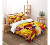 Fawn Bedding Set Theme Bedspread Animal Themes Wildlife Duvet Cover Set Microfiber Comforter Cover Suitable for Family,couple,children Pillowcase Double(200x200cm)