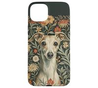 Fawn Cream Italian Greyhound in Cottage Garden Case for iPhone 15 Plus