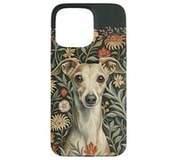 Fawn Cream Italian Greyhound in Cottage Garden Case for iPhone 15 Pro Max