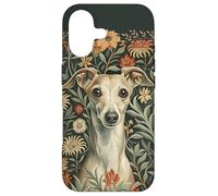 Fawn Cream Italian Greyhound in Cottage Garden Case for iPhone 17